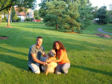 George & Lauren Walters with Coby