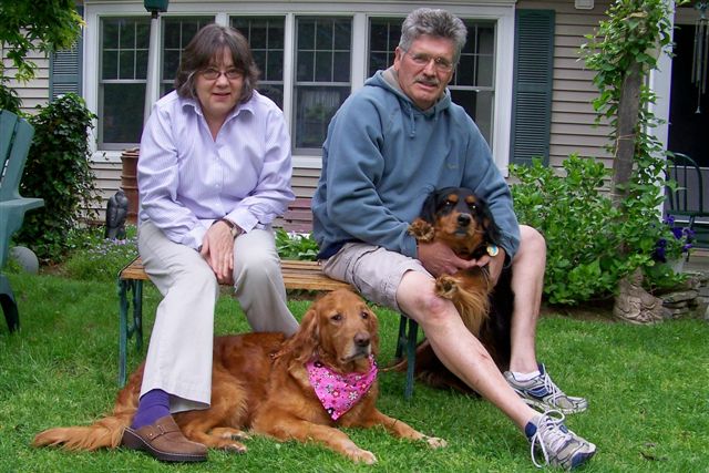 Betty Wilson and Barry Cost with Sophie