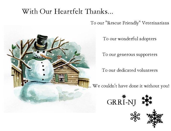 Year End Thank You